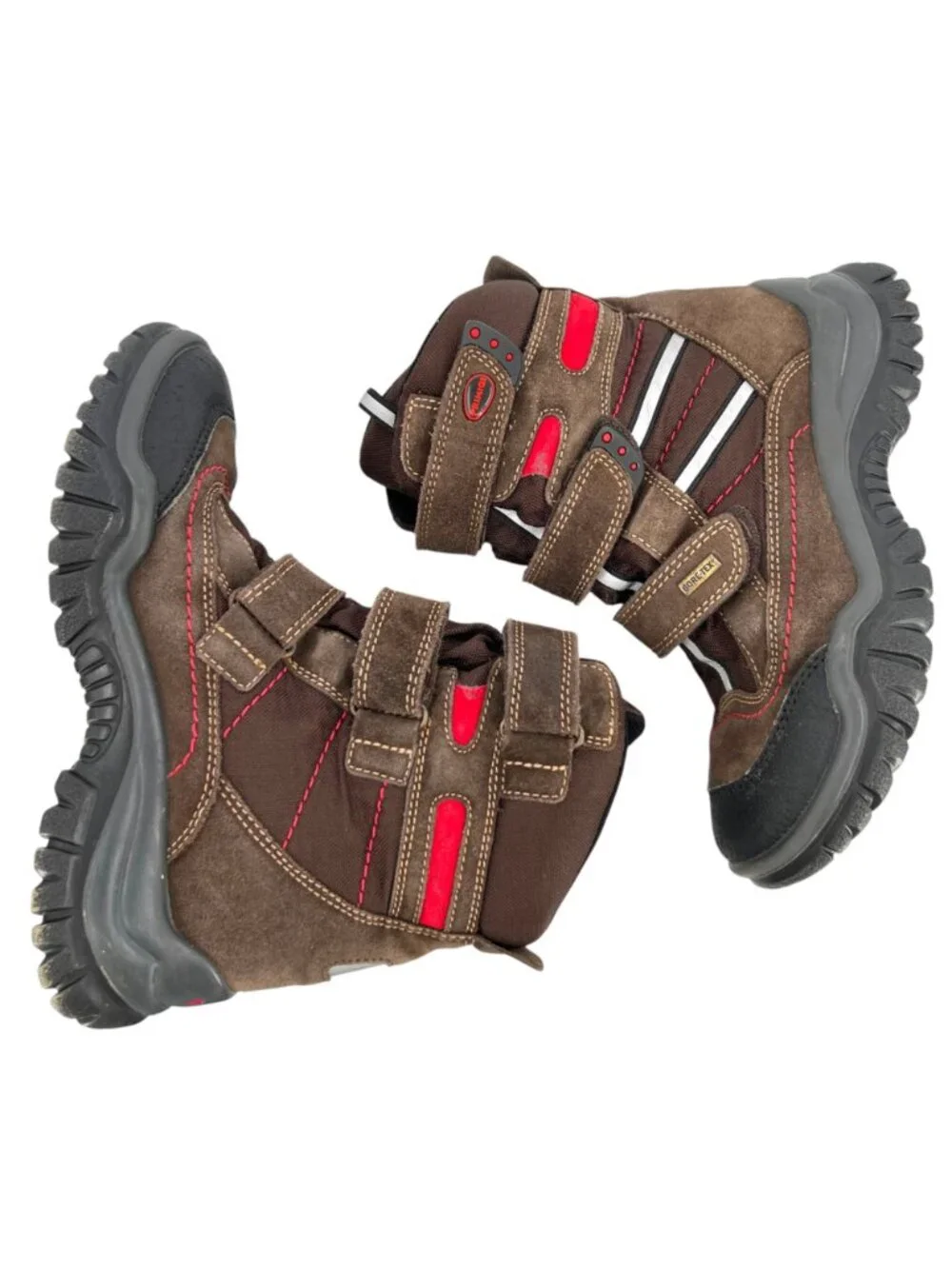 Primigi Kids Brown Suede Winter Snow Boot Goretex Triple Strap Size 36 EU 4.5 US